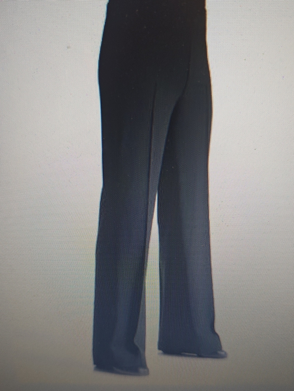 Taka Premium Black Wide-Leg Men's Flat Front Seam Pants